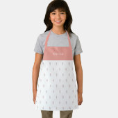 Cute Personalised Floral Botanical Pattern Apron エプロン (インサイチュ)