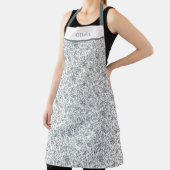 Cute Personalised Floral Botanical Pattern Apron エプロン (インサイチュ)