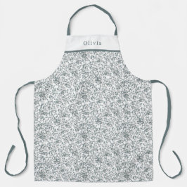 Cute Personalised Floral Botanical Pattern Apron エプロン