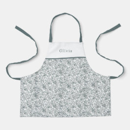 Cute Personalised Floral Botanical Pattern Apron エプロン