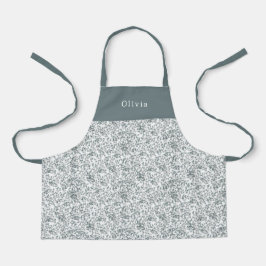 Cute Personalised Floral Botanical Pattern Apron エプロン