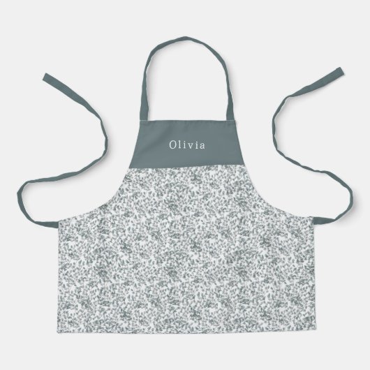 Cute Personalised Floral Botanical Pattern Apron エプロン (正面)