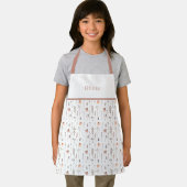 Cute Personalised Floral Botanical Pattern Apron エプロン (インサイチュ)