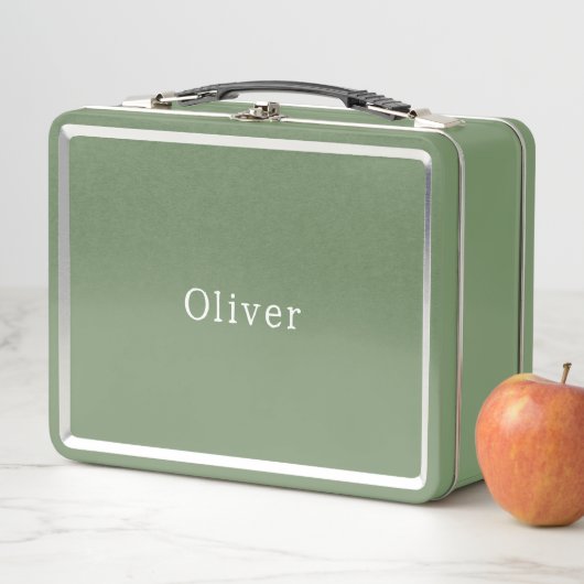 Cute Personalised Your Own Name Metal Lunchbox. メタルランチボックス (インサイチュ)