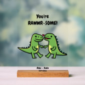 Cute Personalized Anniversary Gift アクリルサイン (ニュートラル)