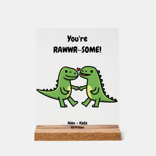 Cute Personalized Anniversary Gift アクリルサイン (正面)