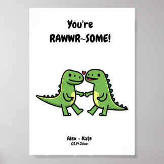 Cute Personalized Anniversary Gift ポスター