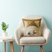 Cute Personalized Bear Throw Pillow クッション (椅子)