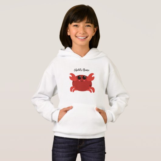 Cute Personalized Cartoon Crab Kids (正面フル)