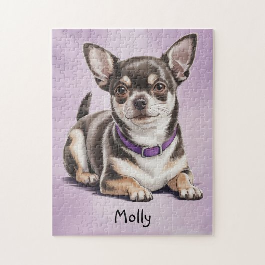 Cute Personalized Chihuahua ジグソーパズル (縦)