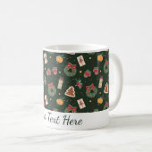 Cute Personalized Christmas Mug  コーヒーマグカップ (正面右)