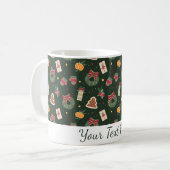 Cute Personalized Christmas Mug  コーヒーマグカップ (正面左)