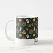 Cute Personalized Christmas Mug  コーヒーマグカップ (左)