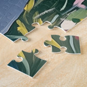 Cute Personalized Easter Bunny Puzzle ジグソーパズル (側面)