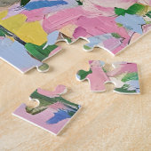 Cute Personalized Easter Bunny Puzzle ジグソーパズル (側面)