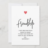 Cute Personalized Friendship シーズンカード (正面)