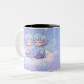 Cute Personalized Gemini Zodiac Mug ツートーンマグカップ (正面左)