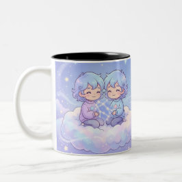 Cute Personalized Gemini Zodiac Mug ツートーンマグカップ