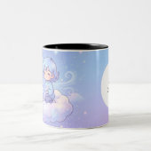 Cute Personalized Gemini Zodiac Mug ツートーンマグカップ (中央)