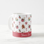 Cute Personalized Gingerbread Mug コーヒーマグカップ (正面左)