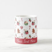 Cute Personalized Gingerbread Mug コーヒーマグカップ (中央)