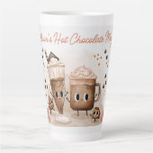 Cute Personalized Hot Chocolate  カフェラテマグ (正面)