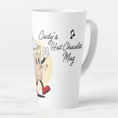Cute Personalized Hot Chocolate  カフェラテマグ (右アングル)