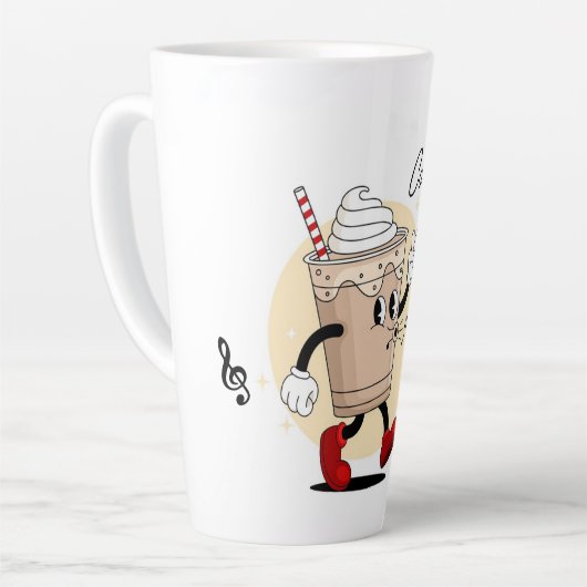 Cute Personalized Hot Chocolate  カフェラテマグ (左アングル)