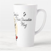 Cute Personalized Hot Chocolate  カフェラテマグ (右)