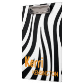 Cute Personalized Leopard Print Clipboard クリップボード (左)