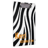 Cute Personalized Leopard Print Clipboard  クリップボード (右)