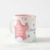 Cute Personalized Libra Zodiac Sign Mug for Girl ツートーンマグカップ (正面左)