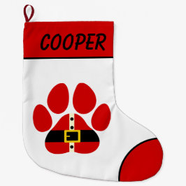 Cute Personalized Pet Christmas Stocking ラージクリスマスストッキング