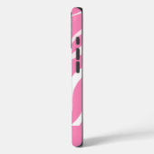 Cute Personalized Pink Zebra Print iPhone  Case-Mate iPhoneケース (裏面 / 左)