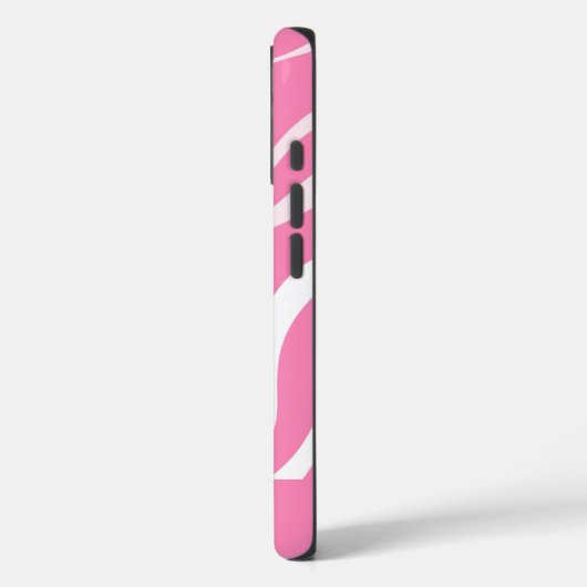 Cute Personalized Pink Zebra Print iPhone  Case-Mate iPhoneケース (裏面 / 左)