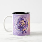 Cute Personalized Sagittarius Zodiac Mug ツートーンマグカップ (左)