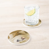 Cute Personalized Sandstone Coaster コースター (側面)