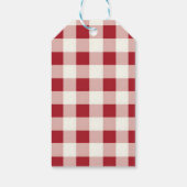 Cute Personalized Santa Christmas Holiday ギフトタグ (裏面)