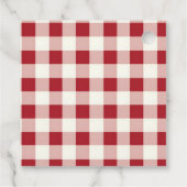 Cute Personalized Santa Christmas Holiday フェイバータグ (裏面)