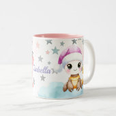 Cute Personalized Scorpio Zodiac Sign Mug for Girl ツートーンマグカップ (正面右)