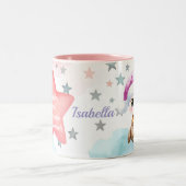 Cute Personalized Scorpio Zodiac Sign Mug for Girl ツートーンマグカップ (中央)