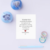 cute personalized thank you love  チラシ (シングル)
