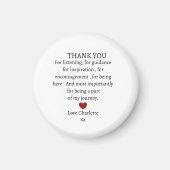 cute personalized thank you love  マグネット (正面)