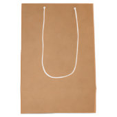 cute personalized thank you love  ミディアムペーパーバッグ (裏面)