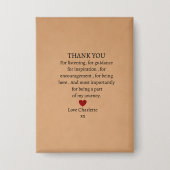 cute personalized thank you love 缶バッジ (正面)