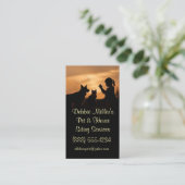 Cute Pet and Housesitting Dog Cat 名刺 (スタンド正面)