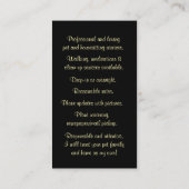 Cute Pet and Housesitting Dog Cat 名刺 (裏面)