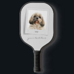 Cute Pet Birthday Photo Frame Personalized ピックルボールラケット<br><div class="desc">Add your pet's photo with personalized name to make this a unique one for the holidays. 
For further customization,  use the "Customize it" button nested under the "Personalize" link above and use our design tool to modify this template and adjust your photo.</div>