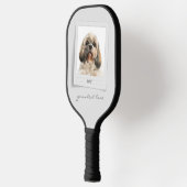 Cute Pet Birthday Photo Frame Personalized ピックルボールラケット (左)