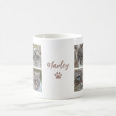 Cute Pet Cat Custom 8 Photo Collage Coffee Mug コーヒーマグカップ (中央)
